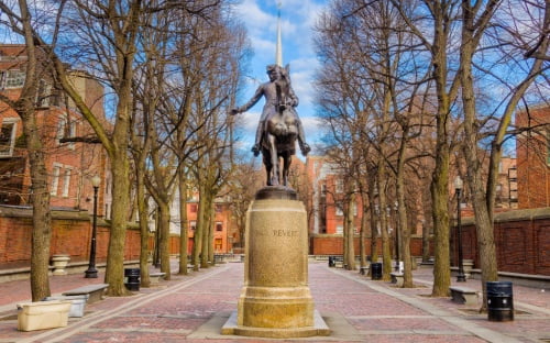 Freedom Trail Paul Revere Statue